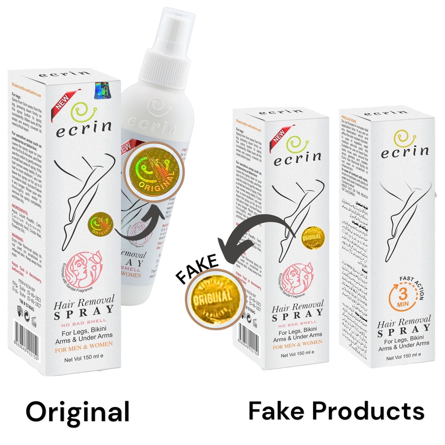 Orignal Ecrin Hair Removal Spray
