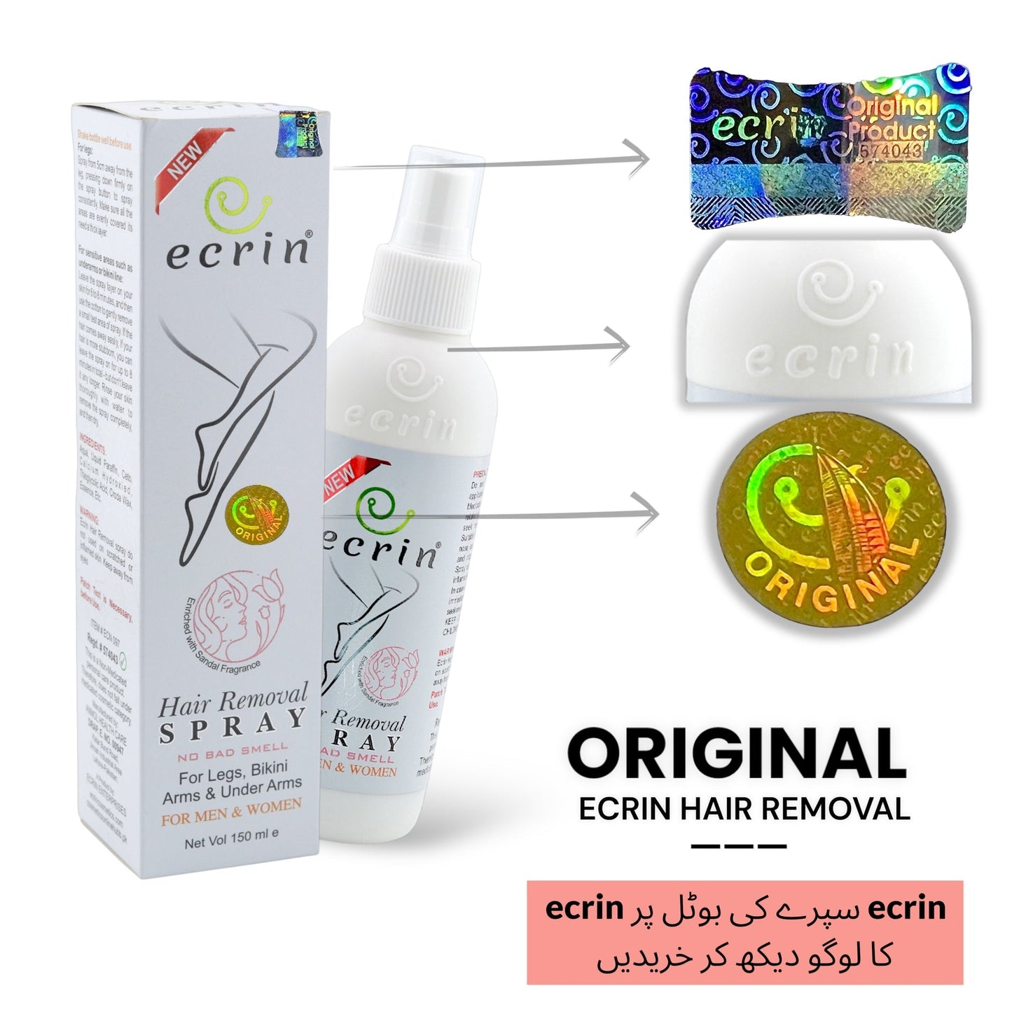 Orignal Ecrin Hair Removal Spray